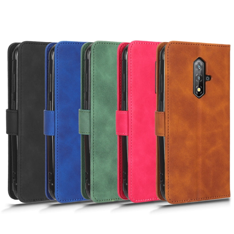 For Blackview BV5200 Skin Feel Magnetic Flip Leather Phone Case(Blue) by buy2fix