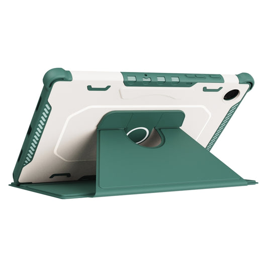 For Samsung Galaxy Tab A8 10.5 2021 360 Degree Rotating Armored Smart Tablet Leather Case(Green) - Other Galaxy Tab PC by buy2fix | Online Shopping UK | buy2fix
