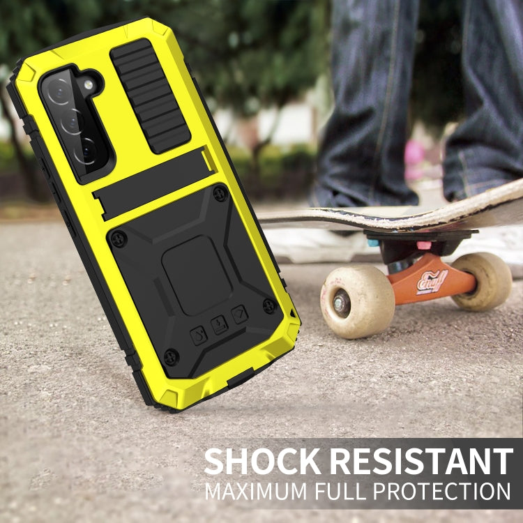 For Samsung Galaxy S23 5G R-JUST Life Waterproof Dustproof Shockproof Phone Case(Yellow) by R-JUST