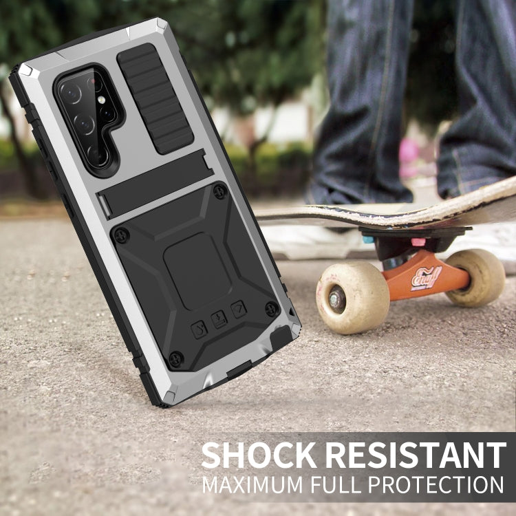 For Samsung Galaxy S23 Ultra 5G R-JUST Life Waterproof Dustproof Shockproof Phone Case(Silver) by R-JUST