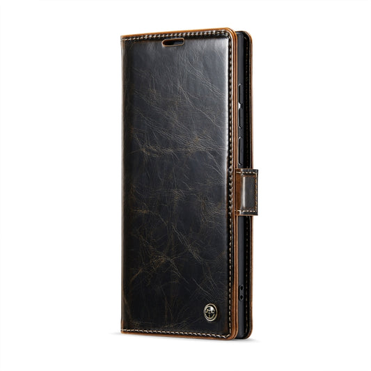 For Samsung Galaxy S23 Ultra 5G CaseMe 003 Crazy Horse Texture Leather Phone Case(Coffee) by CaseMe