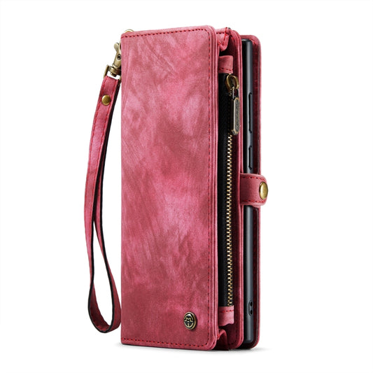 For Samsung Galaxy S23 Ultra 5G CaseMe 008 Detachable Multifunctional Leather Phone Case(Red) by CaseMe
