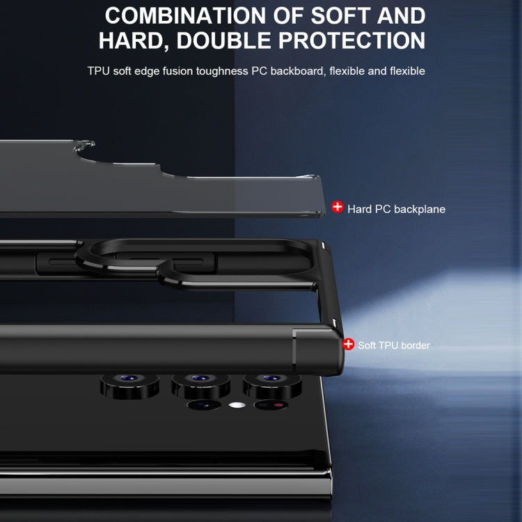 For Samsung Galaxy S23+ 5G iPAKY Shockproof PC + TPU Protective Phone Case(Black) by iPAKY