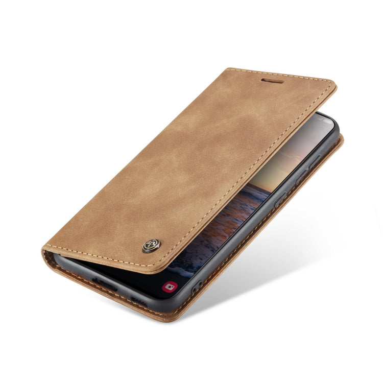 For Samsung Galaxy S23 5G CaseMe 013 Multifunctional Horizontal Flip Leather Phone Case(Brown) by CaseMe