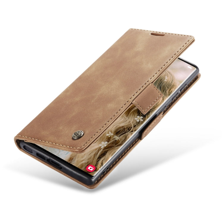 For Samsung Galaxy S23 Ultra 5G CaseMe 013 Multifunctional Horizontal Flip Leather Phone Case(Brown) by CaseMe