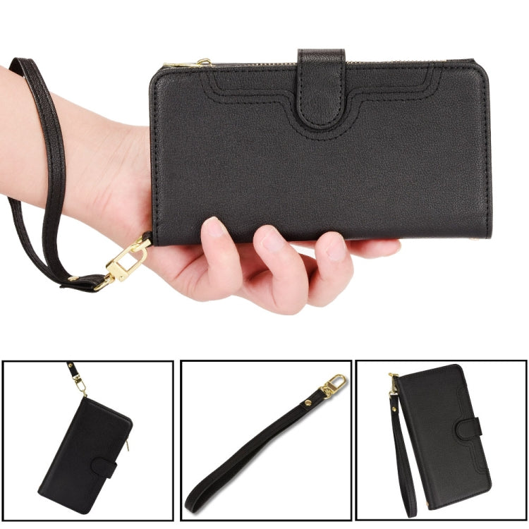 For Doogee S96 Pro Litchi Texture Zipper Leather Phone Case(Black) by buy2fix