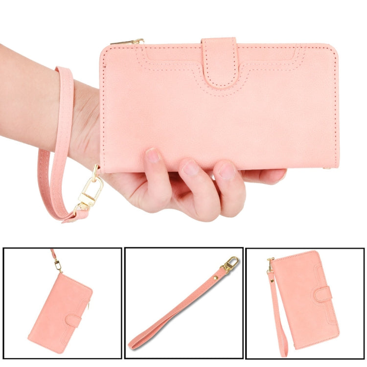 For Doogee S96 Pro Litchi Texture Zipper Leather Phone Case(Pink) by buy2fix