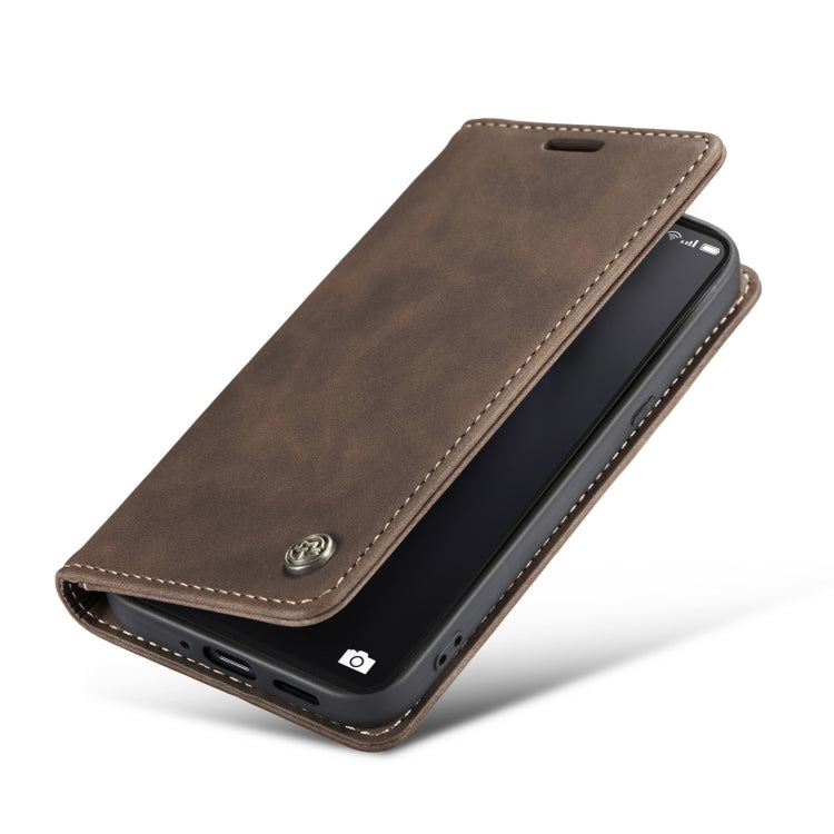 For OPPO Reno8 Pro 5G Global CaseMe 013 Multifunctional Horizontal Flip Leather Phone Case(Coffee) by CaseMe