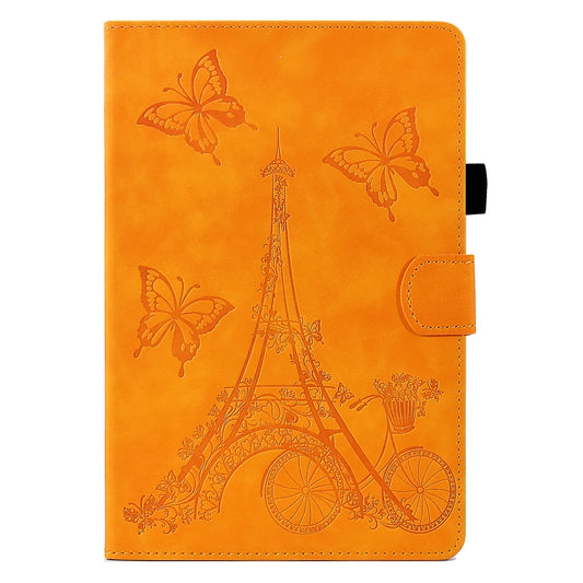 For Samsung Galaxy Tab A 8.0 T350 Tower Embossed Leather Smart Tablet Case(Khaki) by buy2fix