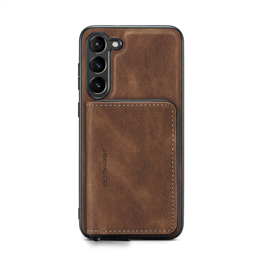 For Samsung Galaxy S23 5G JEEHOOD Magnetic Zipper Wallet Leather Phone Case(Brown) - Galaxy S23 5G Cases by JEEHOOD | Online Shopping UK | buy2fix