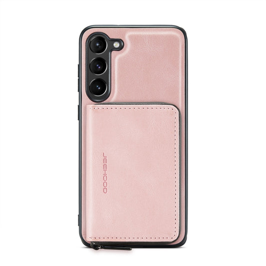 For Samsung Galaxy S23 5G JEEHOOD Magnetic Zipper Wallet Leather Phone Case(Pink) - Galaxy S23 5G Cases by JEEHOOD | Online Shopping UK | buy2fix