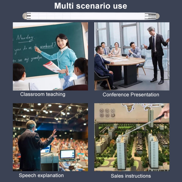 Universal Antenna Extended Double Cloth Head Stylus(White) by buy2fix