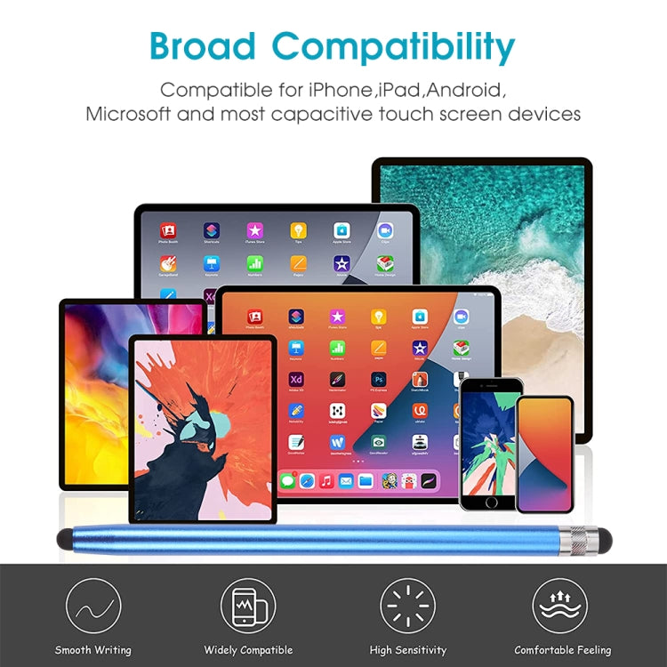 Universal Cloth Head + Silicone Head Stylus(Dark Blue) by buy2fix