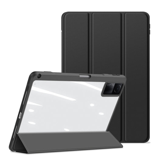 For Xiaomi Redmi Pad DUX DUCIS TOBY Series Horizontal Flip Leather Tablet Case(Black) by DUX DUCIS