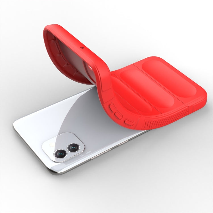 For Samsung Galaxy A03 Global Magic Shield TPU + Flannel Phone Case(Grey) by buy2fix