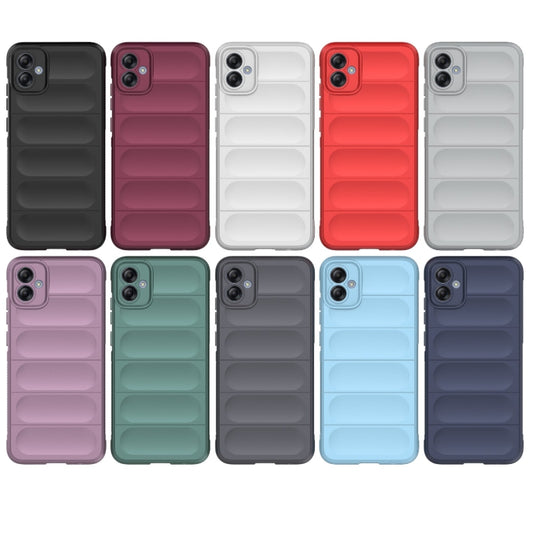 For Samsung Galaxy A04e 4G Magic Shield TPU + Flannel Phone Case(Light Blue) by buy2fix