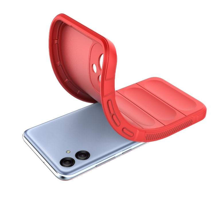 For Samsung Galaxy A04e 4G Magic Shield TPU + Flannel Phone Case(White) by buy2fix