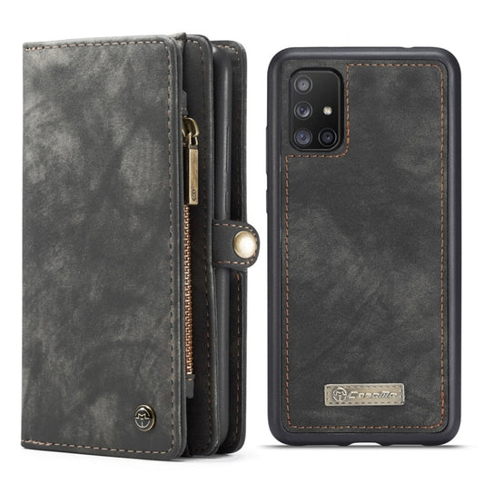 For Galaxy A51 4G CaseMe-008 Detachable Multifunctional Horizontal Flip Leather Case with Card Slot & Holder & Zipper Wallet & Photo Frame(Black) - Galaxy Phone Cases by CaseMe | Online Shopping UK | buy2fix
