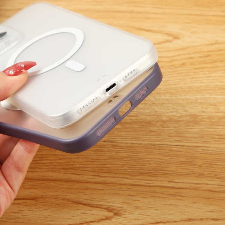 For iPhone 13 Pro Matte MagSafe Magnetic Phone Case(Purple) by buy2fix