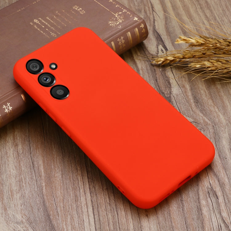 For Samsung Galaxy A54 5G Solid Color Liquid Silicone Dropproof Full Coverage Phone Case(Red) by buy2fix