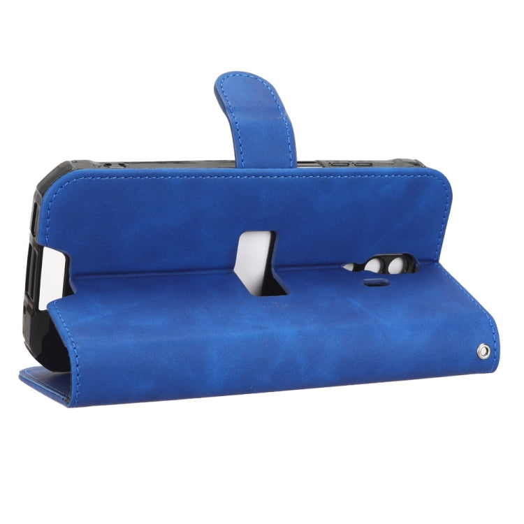 For Blackview BV7200 Skin Feel Magnetic Flip Leather Phone Case(Blue) by buy2fix
