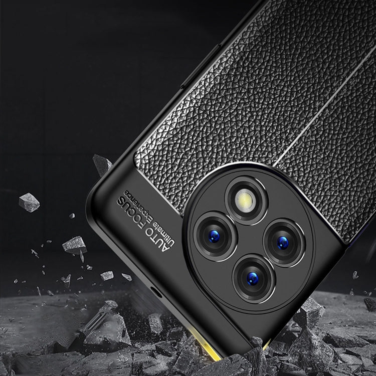 For OnePlus 11 5G Litchi Texture Shockproof TPU Phone Case(Blue) by buy2fix