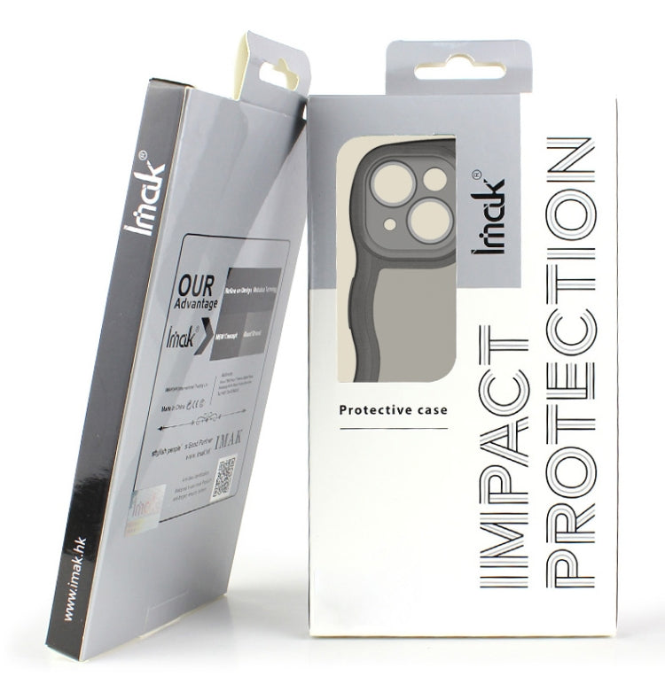 For iPhone 14 Pro IMAK UX-8 Series Transparent Shockproof TPU Phone Case(Transparent Black) by imak
