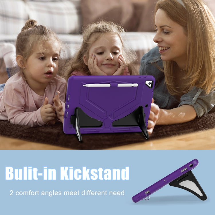 For iPad 9.7 2018/2017 / Pro 9.7 2016 / Air 2 Silicone + PC Shockproof Protective Tablet Case(Purple+Black) - iPad 9.7 (2018) & (2017) Cases by buy2fix | Online Shopping UK | buy2fix