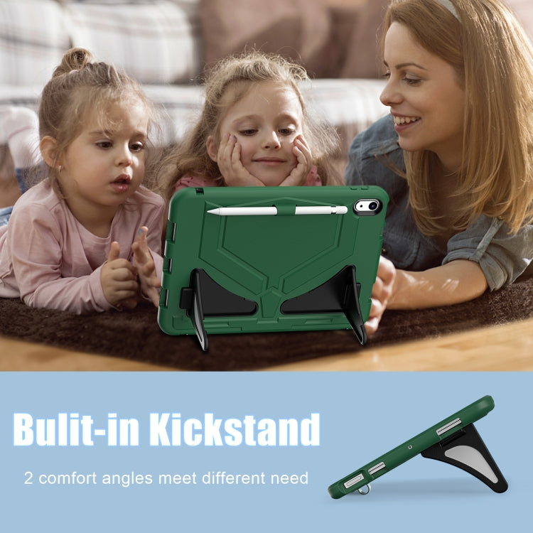 For iPad 2025 / 2022 Silicone + PC Shockproof Protective Tablet Case(Green+Black) - iPad 2025 / 2022 Cases by buy2fix | Online Shopping UK | buy2fix