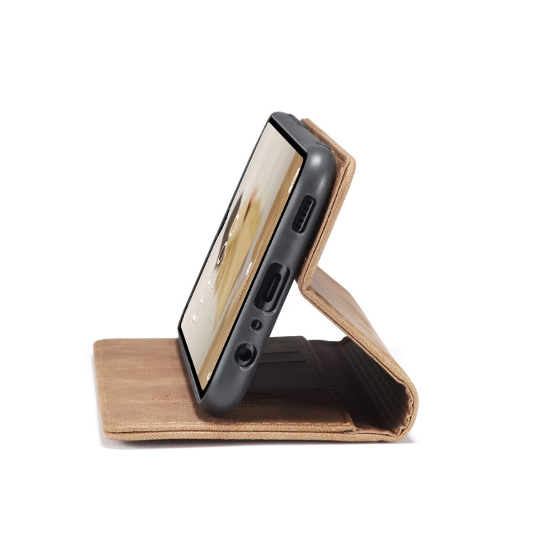 For Samsung Galaxy A14 5G CaseMe 013 Multifunctional Horizontal Flip Leather Phone Case(Brown) by CaseMe