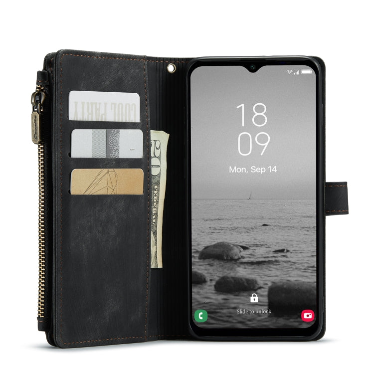 For Samsung Galaxy A14 5G CaseMe C30 Multifunctional Phone Leather Phone Case(Black) by CaseMe