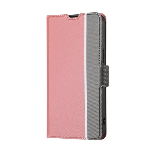 For OnePlus 11 Twill Texture Side Button Leather Phone Case(Pink) by buy2fix