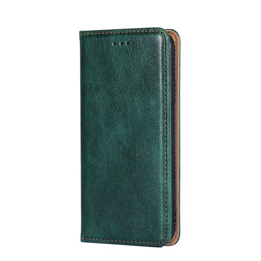 For OnePlus 11 Gloss Oil Solid Color Magnetic Leather Phone Case(Green) by buy2fix