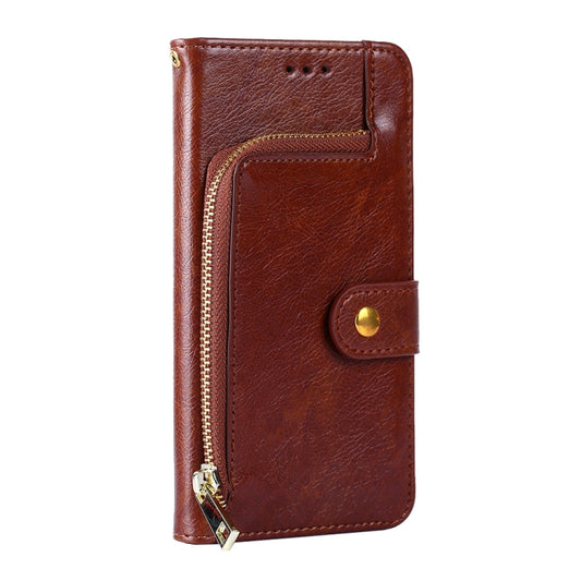 For OnePlus 11 Zipper Bag Leather Phone Case(Brown) by buy2fix