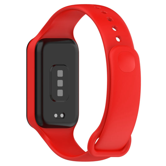 For Redmi Band 2 Solid Color Silicone Integrated Watch Band(Red) by buy2fix