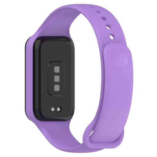 For Redmi Band 2 Solid Color Silicone Integrated Watch Band(Purple) by buy2fix
