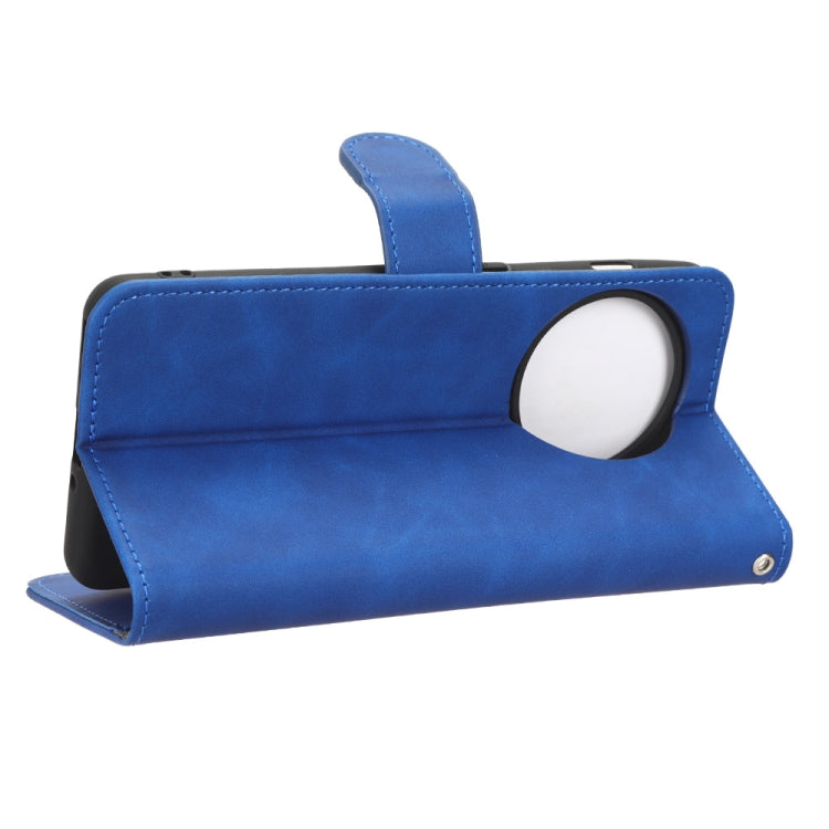 For OnePlus 11 Skin Feel Magnetic Flip Leather Phone Case(Blue) by buy2fix