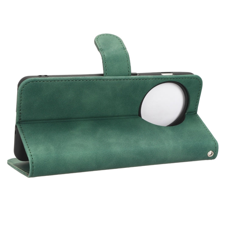 For OnePlus 11 Skin Feel Magnetic Flip Leather Phone Case(Green) by buy2fix
