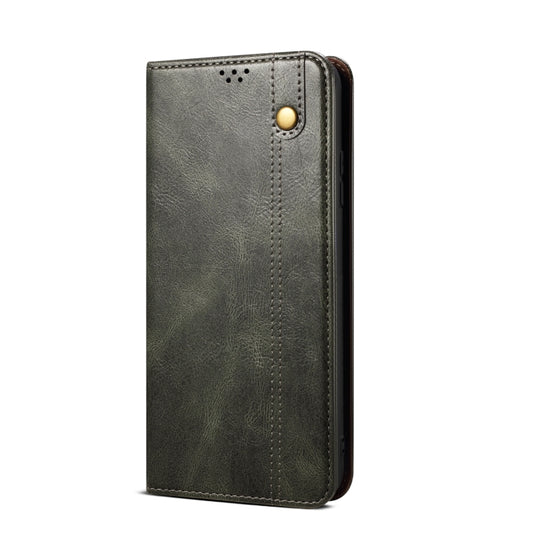 For OnePlus 11 Oil Wax Crazy Horse Texture Leather Phone Case(Green) by buy2fix