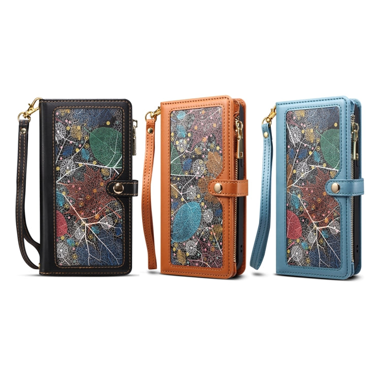 For Samsung Galaxy A54 5G ESEBLE Star Series Lanyard Zipper Wallet RFID Leather Case(Black) - Galaxy Phone Cases by ESEBLE | Online Shopping UK | buy2fix