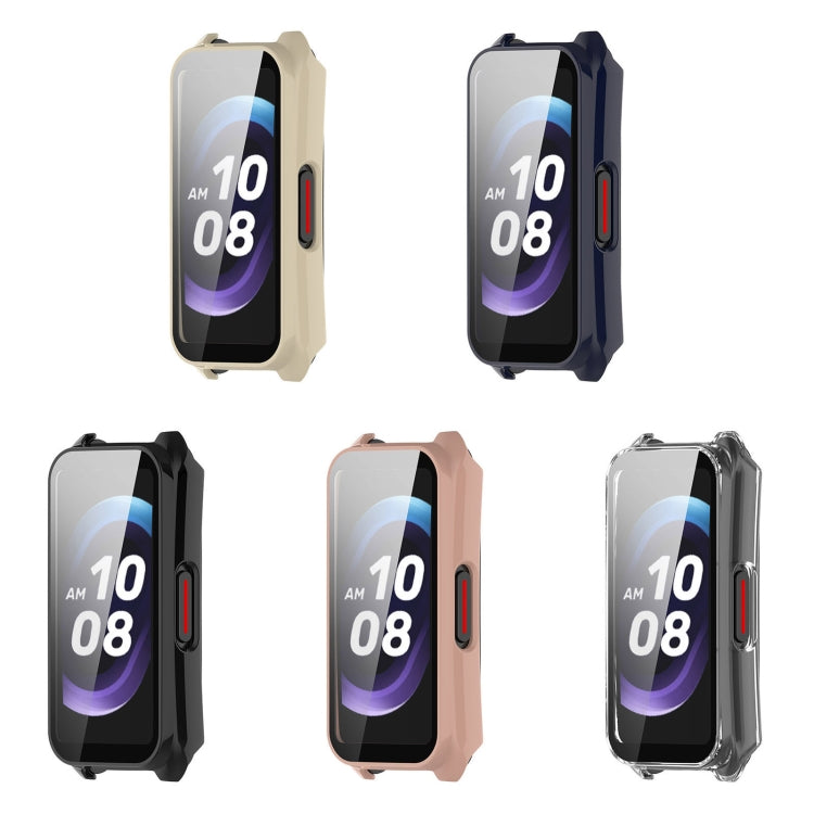 For Keep Band B5 / Band B4 PC + Tempered Film Integrated Watch Protective Case(Pink) by buy2fix