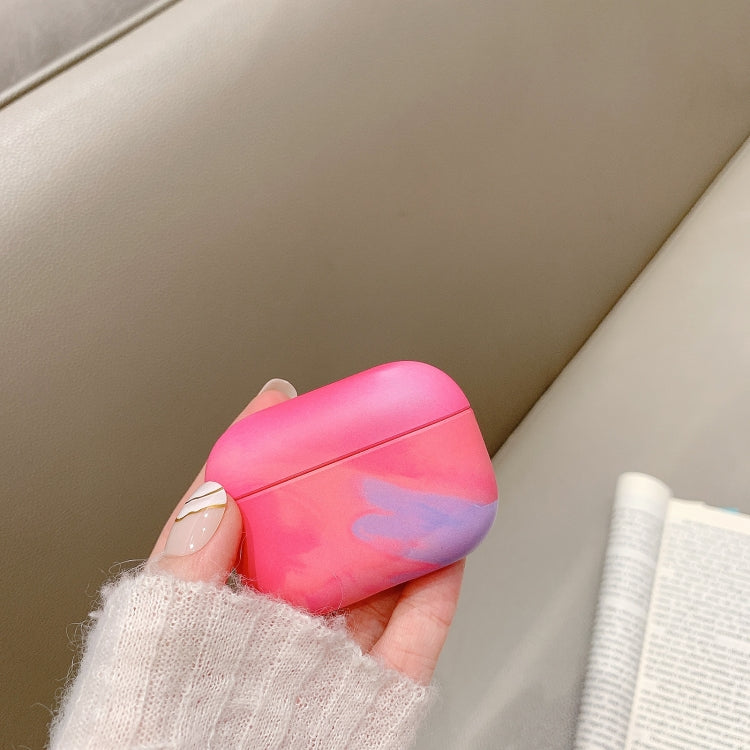 For AirPods Pro Ink Painting Water Sticker PC Earphone Case(Ink Rainbow) by buy2fix