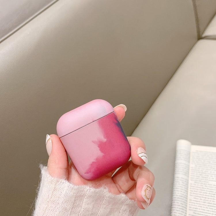 For AirPods 1 / 2 Ink Painting Water Sticker PC Earphone Case(Ink Color Cloud) by buy2fix
