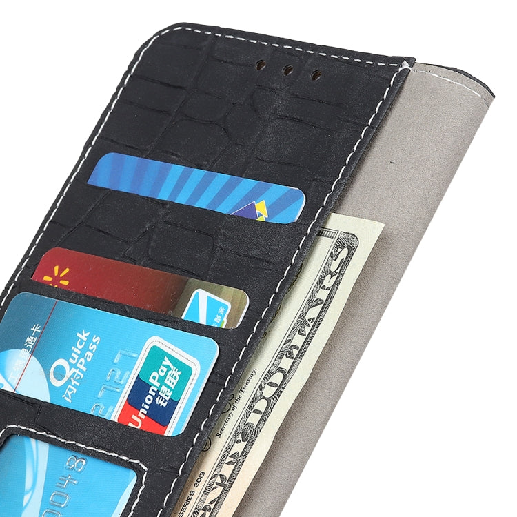 For OnePlus 11 5G Magnetic Crocodile Texture Leather Phone Case(Black) by buy2fix