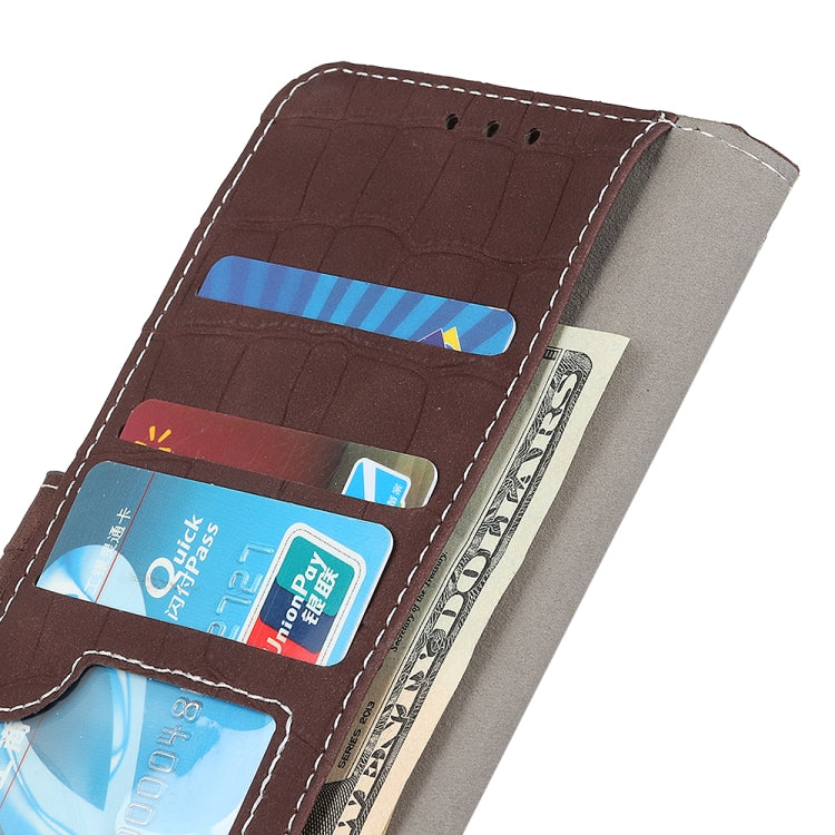 For OnePlus 11 5G Magnetic Crocodile Texture Leather Phone Case(Brown) by buy2fix