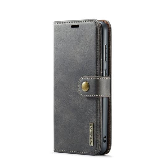 For Samsung Galaxy S23+ 5G DG.MING Crazy Horse Texture Detachable Magnetic Leather Case(Grey) by DG.MING