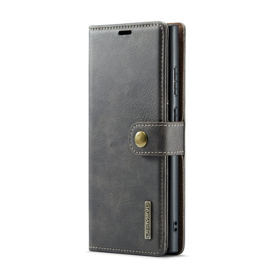 For Samsung Galaxy S23 Ultra 5G DG.MING Crazy Horse Texture Detachable Magnetic Leather Case(Grey) by DG.MING