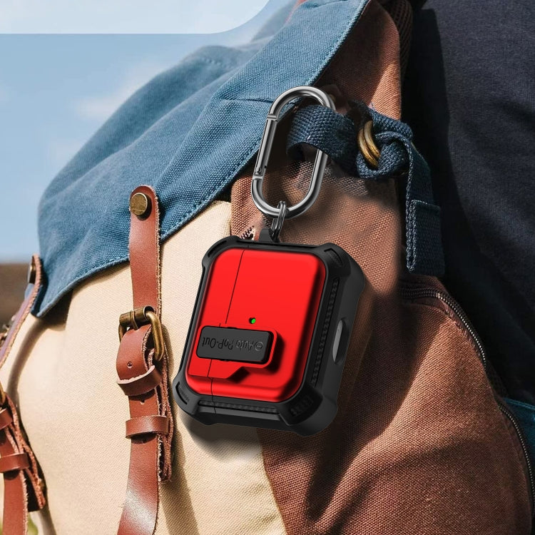 For AirPods 3 Signal Flag Wireless Earphones Case with Security Lock(Blue) by buy2fix