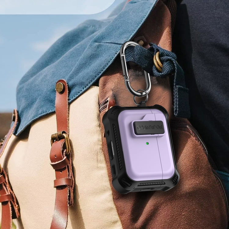 For AirPods Pro 2 Signal Flag Wireless Earphones Case with Security Lock(Blue) by buy2fix