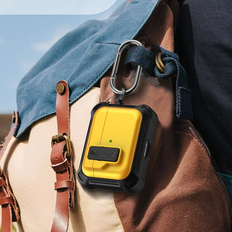 For AirPods Pro Signal Flag Wireless Earphones Case with Security Lock(Green) by buy2fix